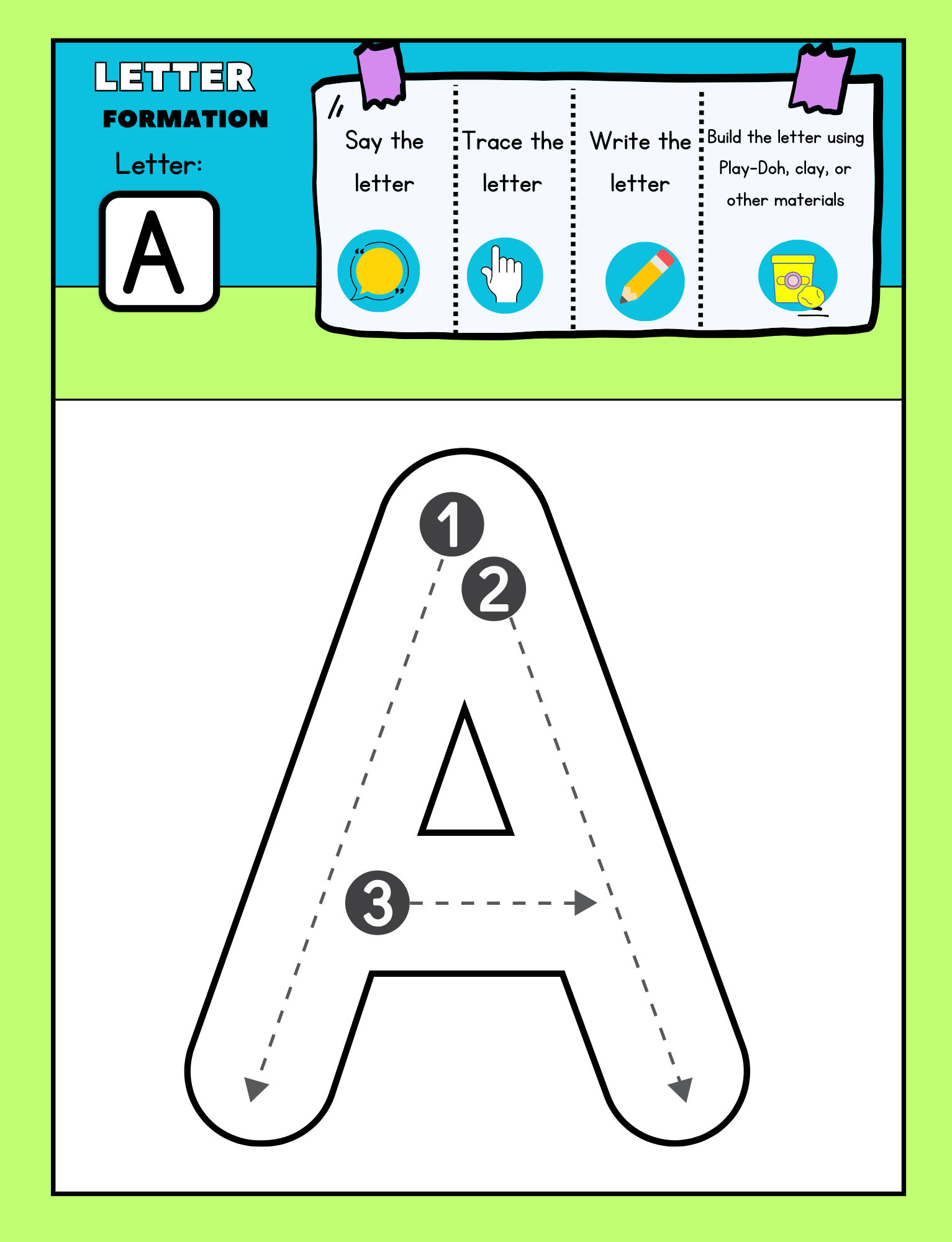 Alphabet Formation Skill Development Workbook