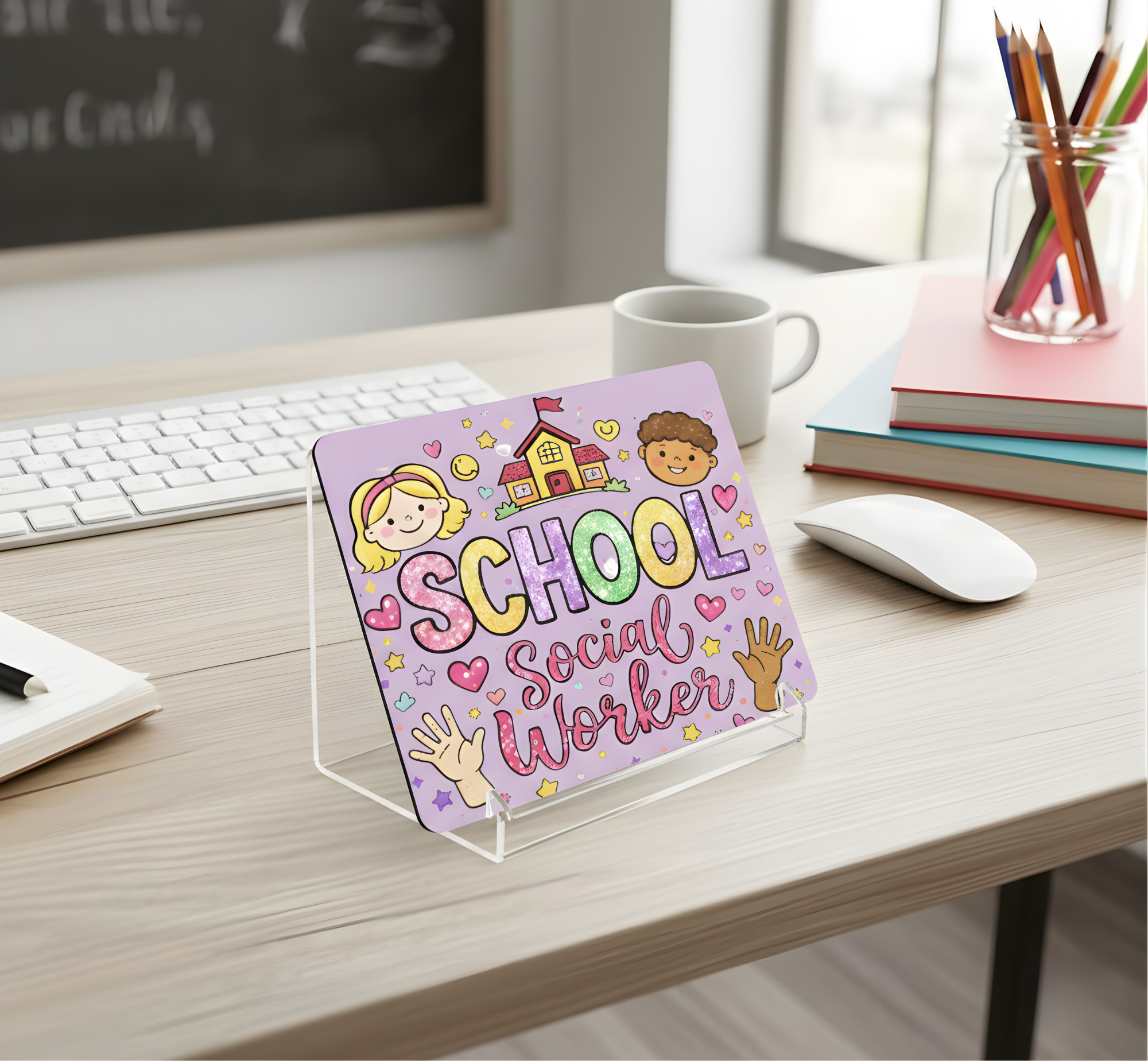 School Social Worker Mouse Pad