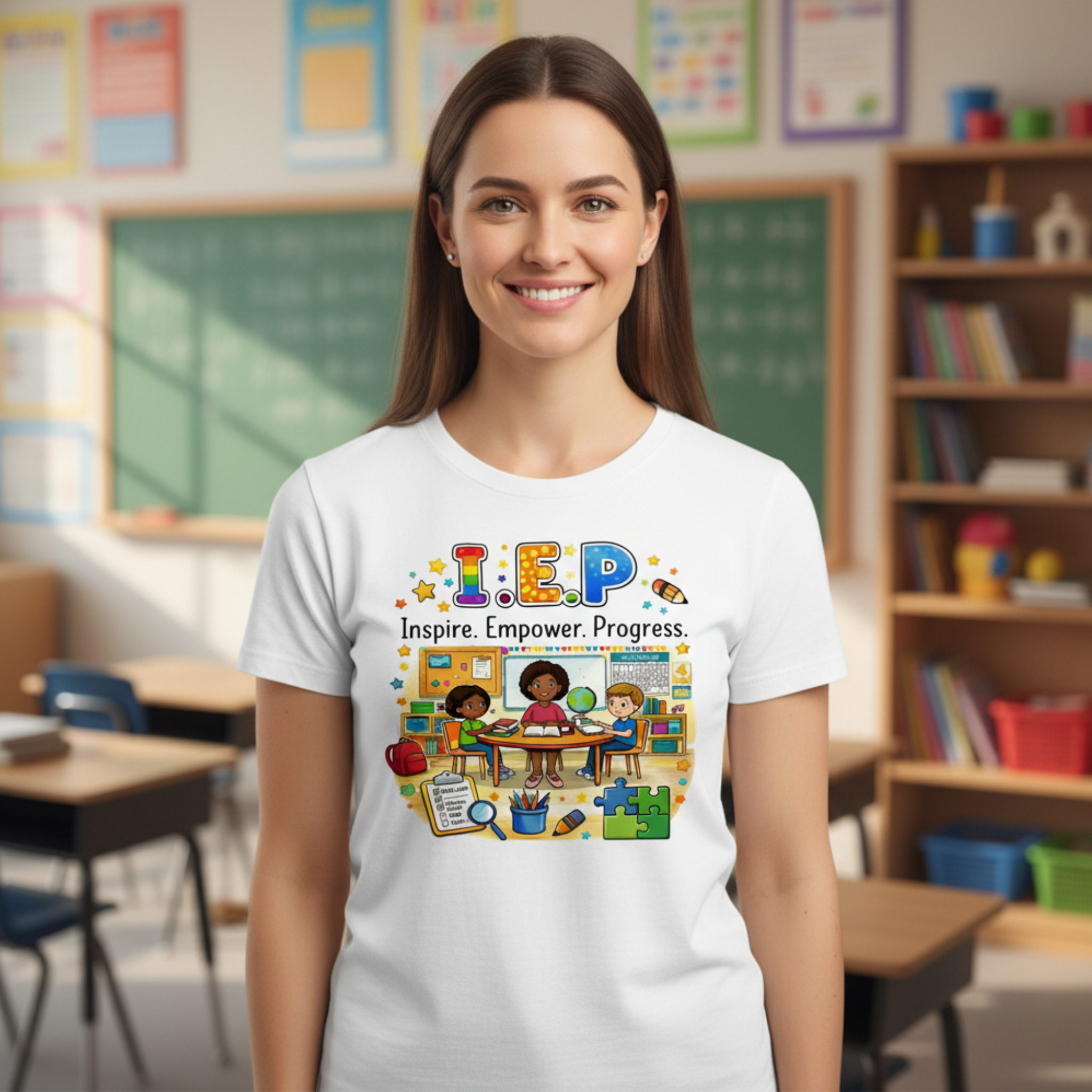 I.E.P. Inspire. Empower. Progress. Special Education Teacher T-Shirt