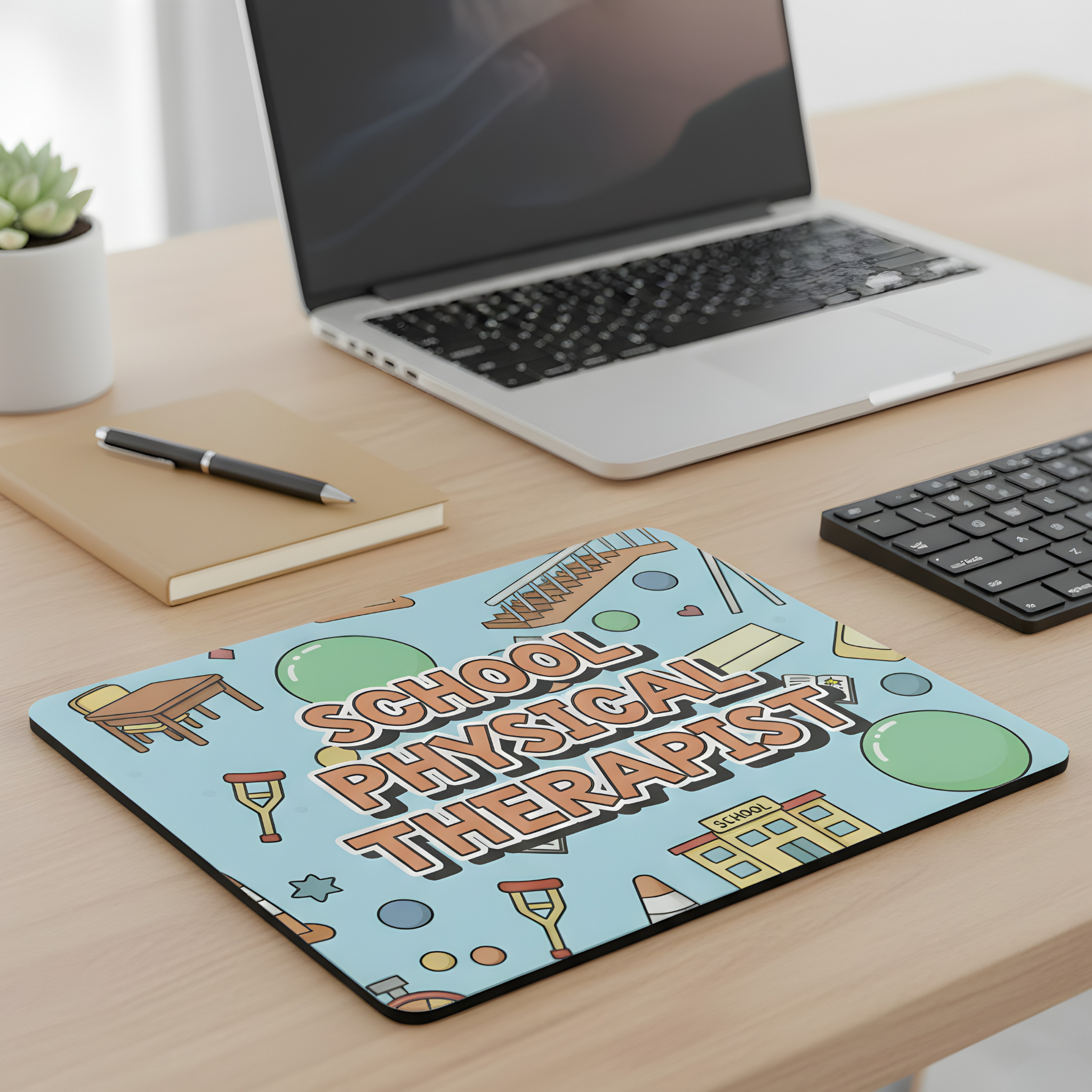 School Physical Therapist Mouse Pad