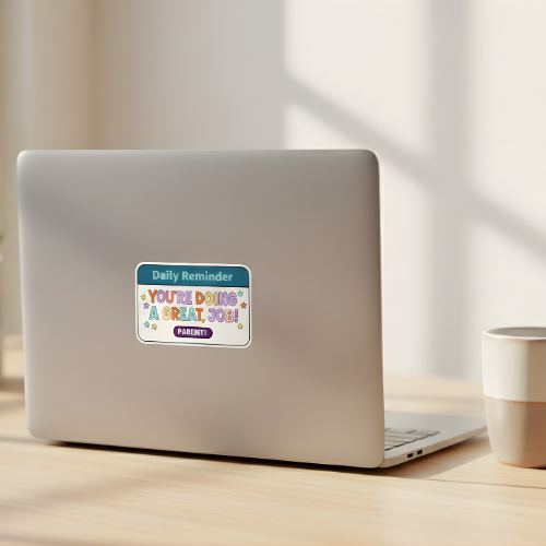 Daily Reminder: "You're Doing A Great Job Parent" Aesthetic Sticker