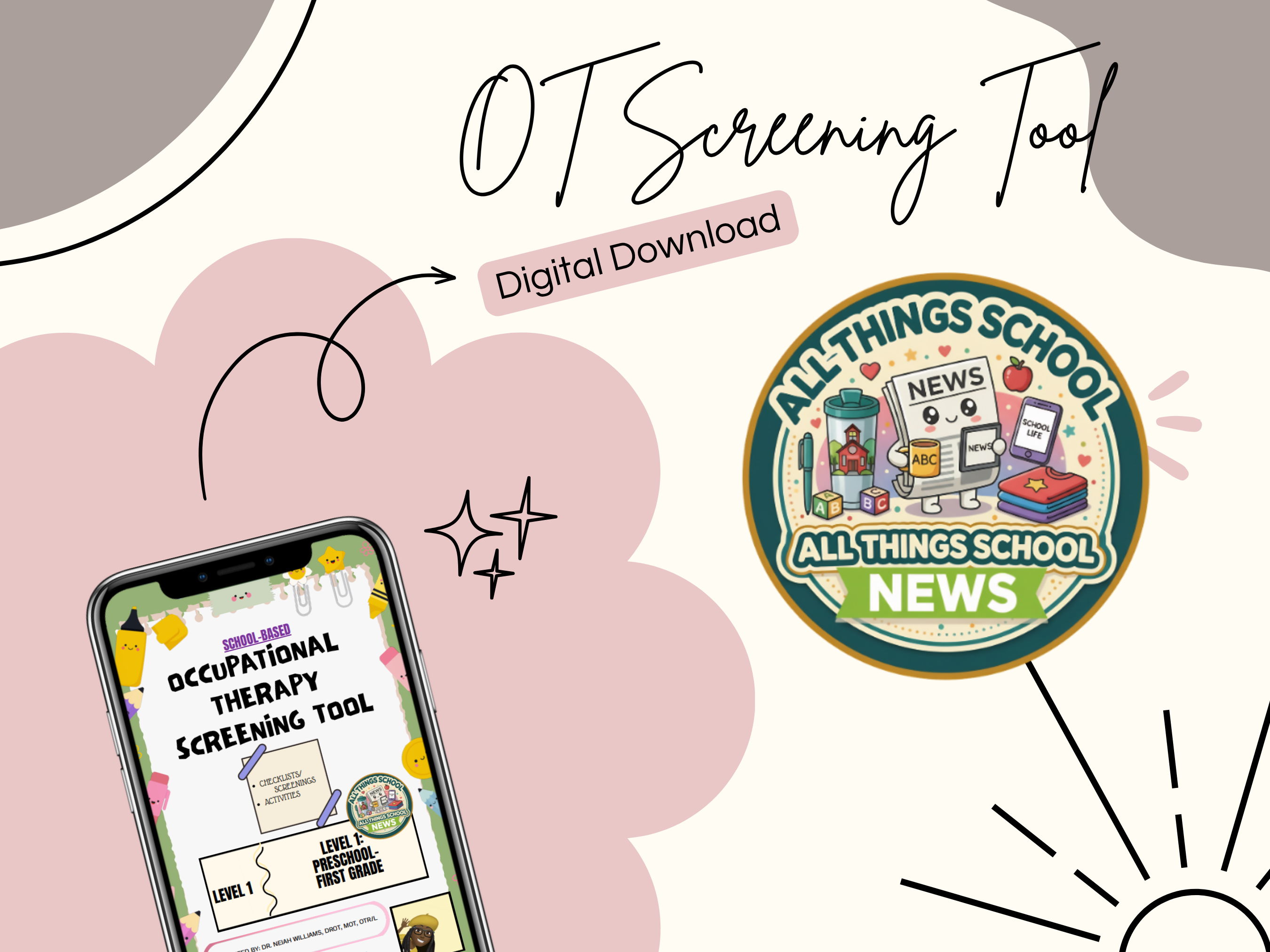 OT Screening Tool | School System| 80-Page Fine Motor Assessment Bundle | Digital Download