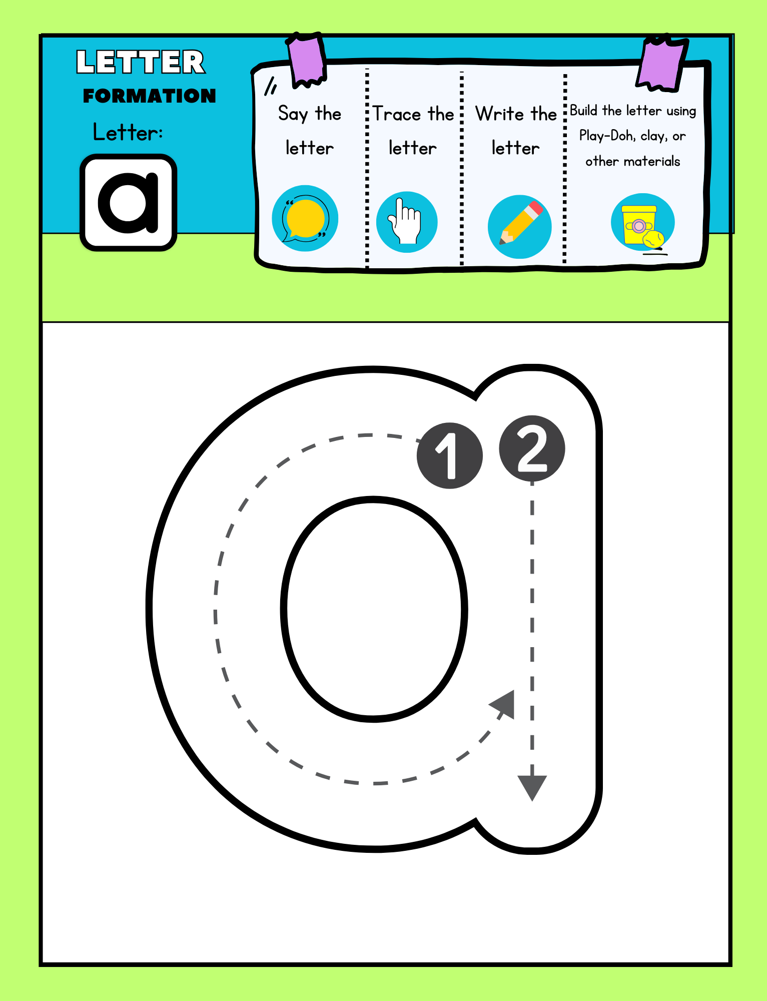 Alphabet Formation Skill Development Workbook