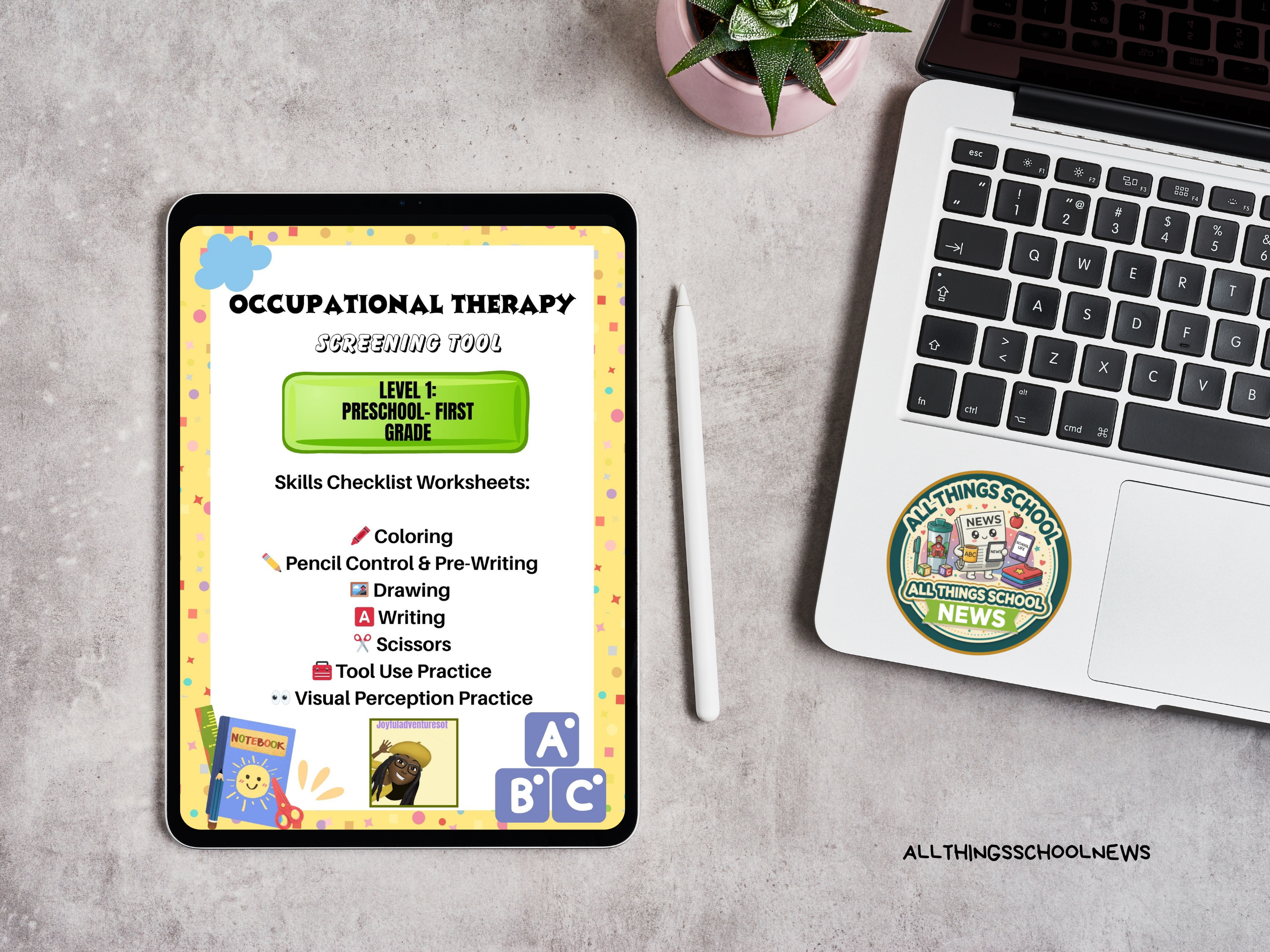 OT Screening Tool | School System| 80-Page Fine Motor Assessment Bundle | Digital Download