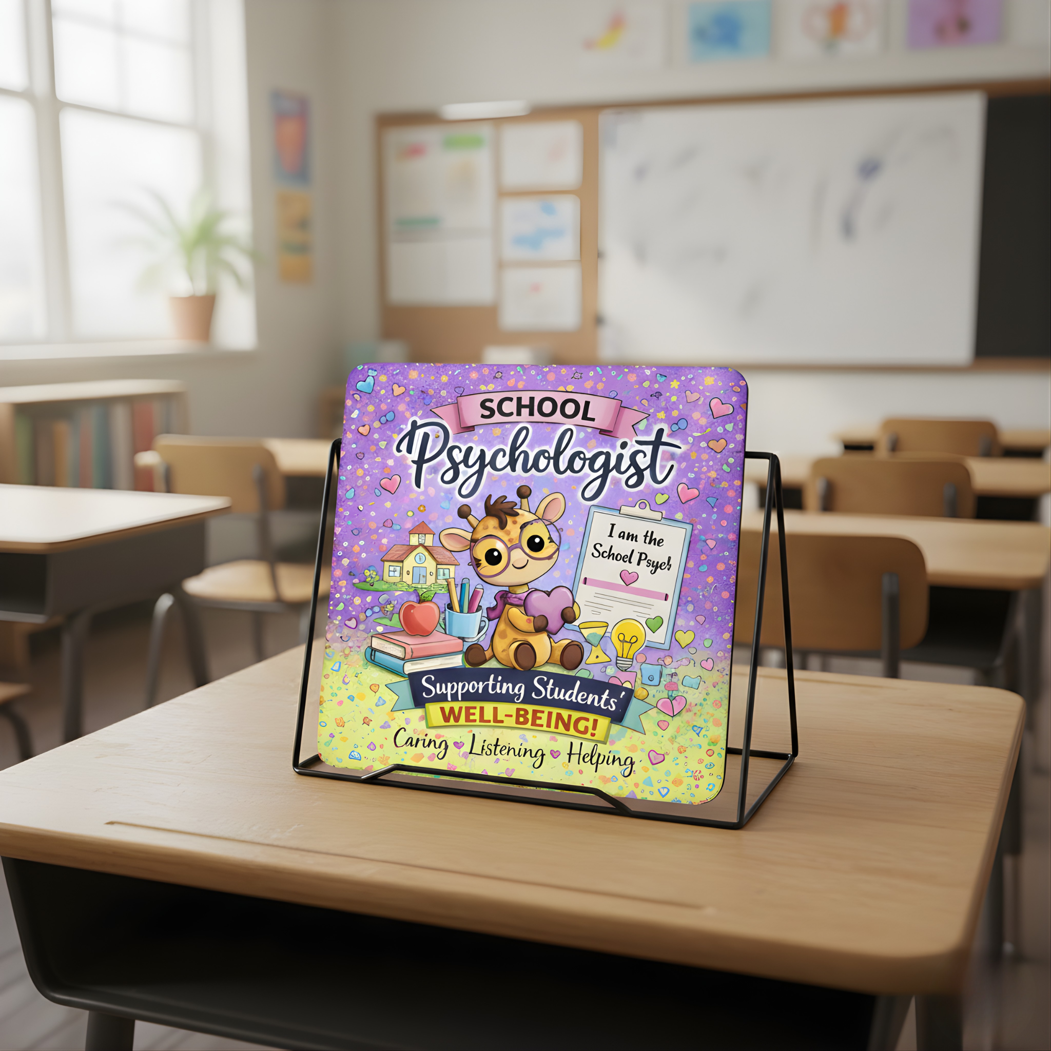 School Psychologist "Supporting Students' Well-Being" Mouse Pad