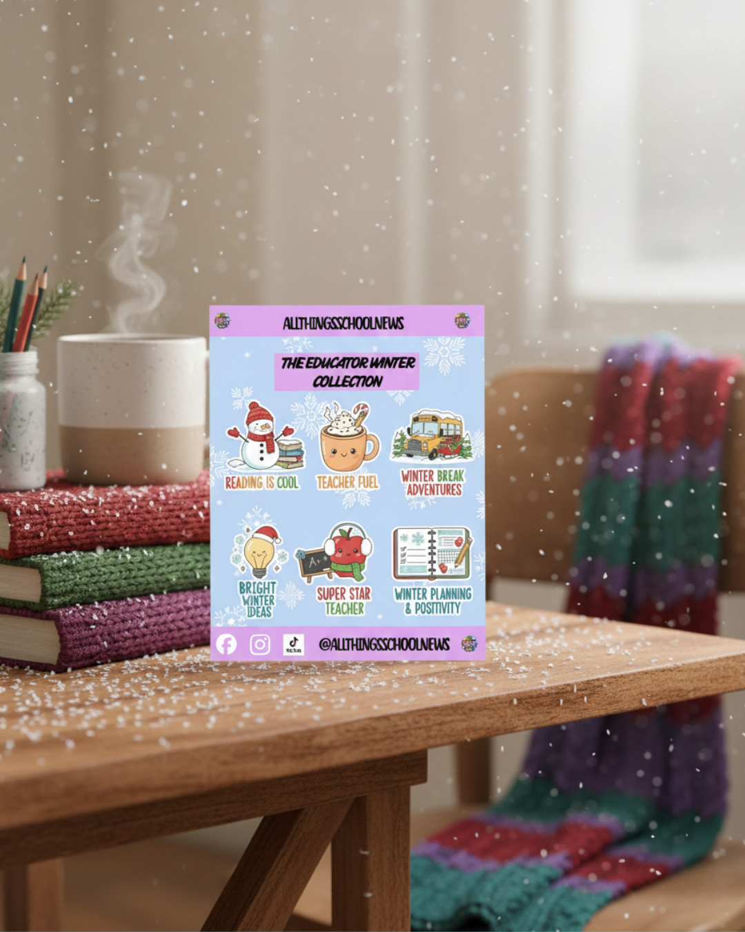 ❄️ Frosty Fun Educator sticker sheet ❄️