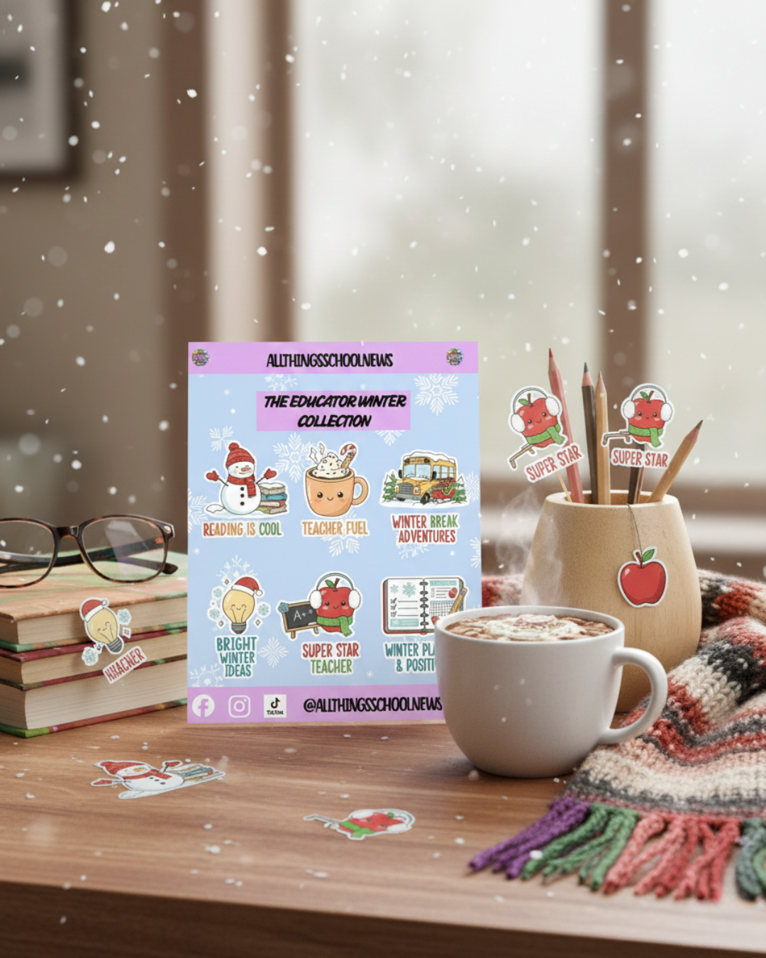 ❄️ Frosty Fun Educator sticker sheet ❄️