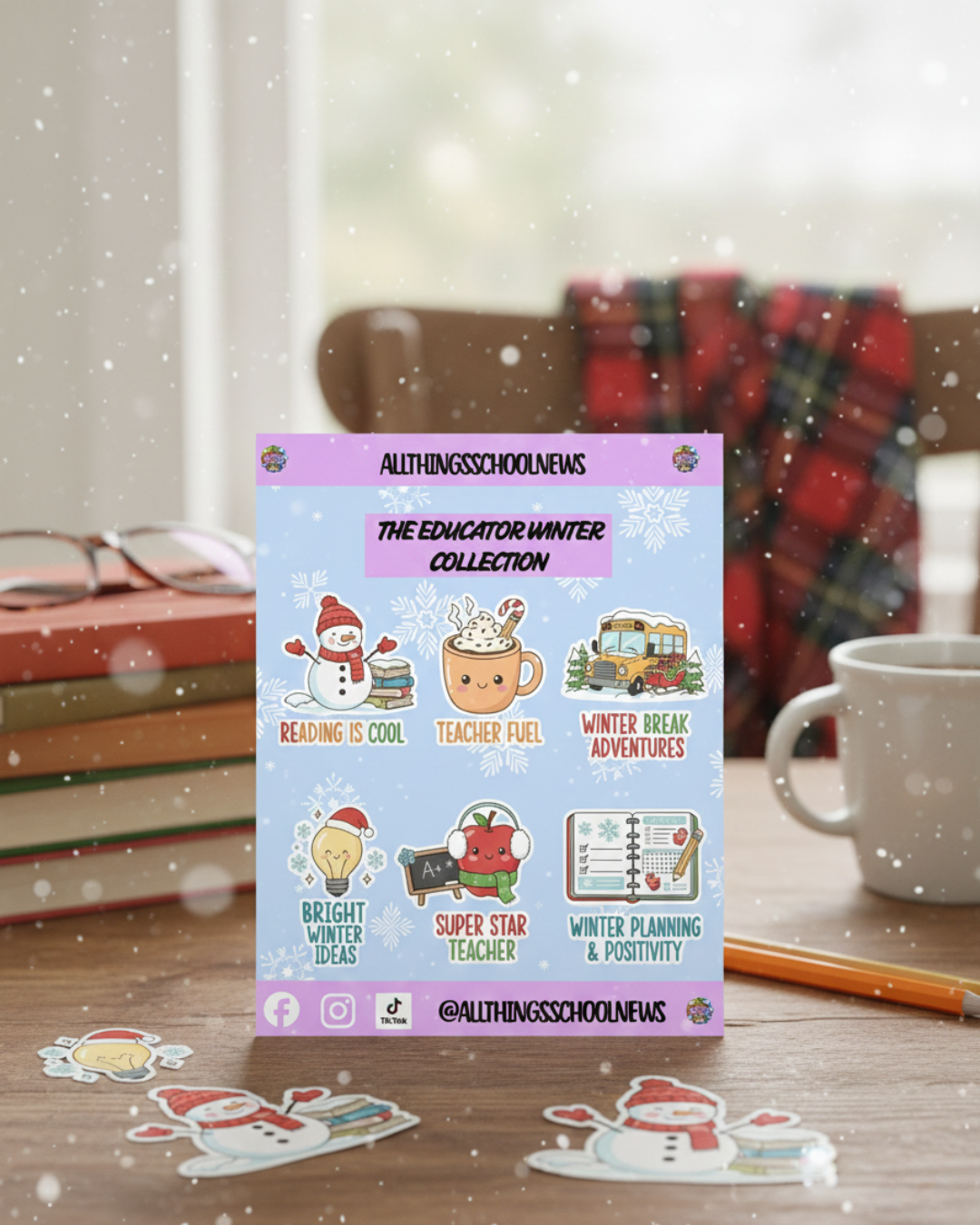 ❄️ Frosty Fun Educator sticker sheet ❄️