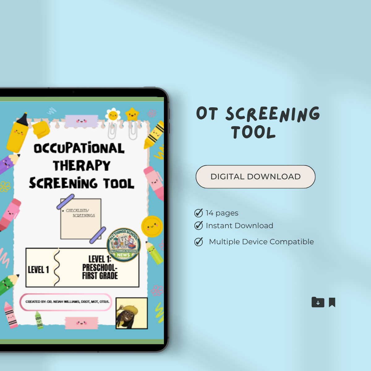 OT Screening Tool – 14-Page Occupational Therapy Screening
