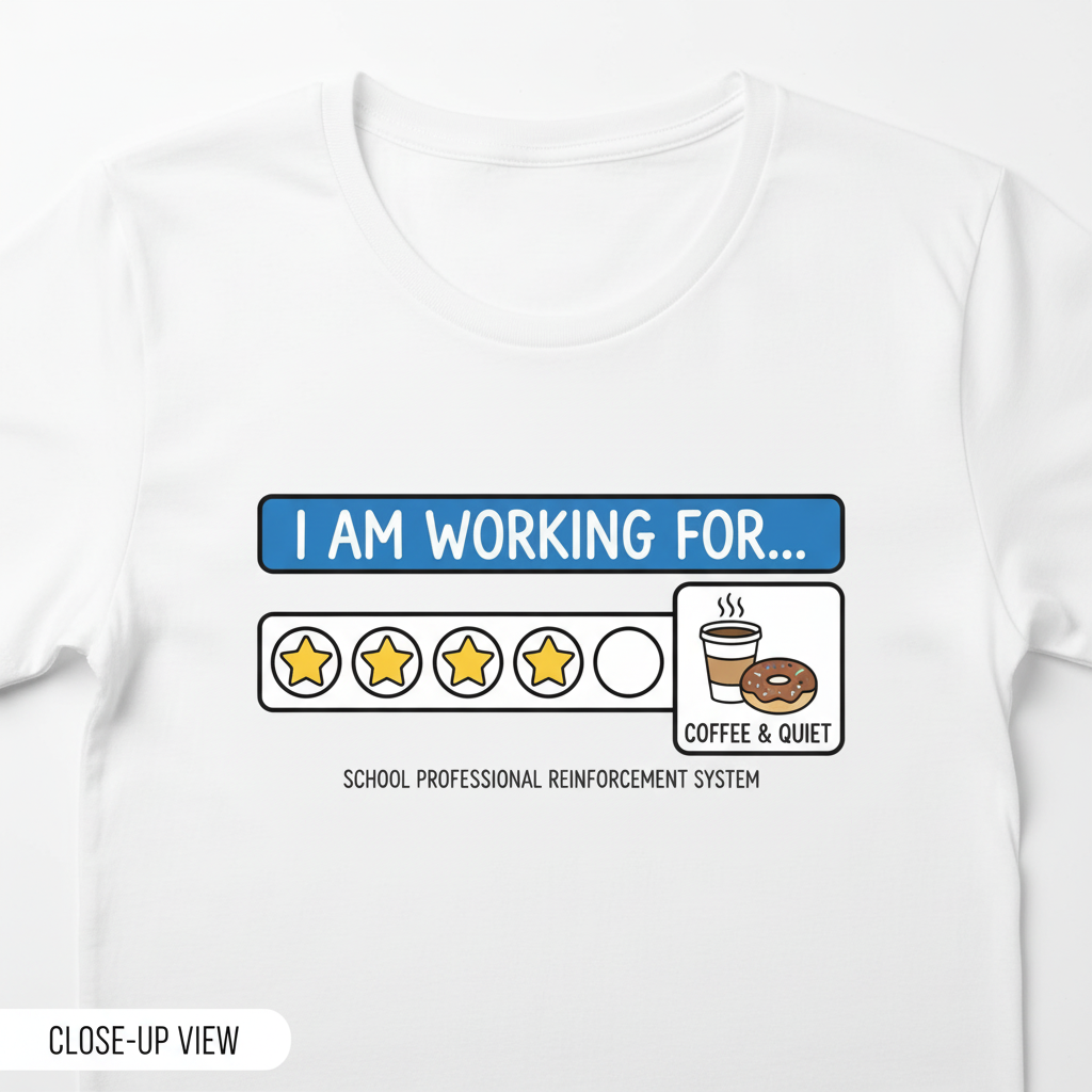 Close-Up View Fixed – I Am Working For T-Shirt