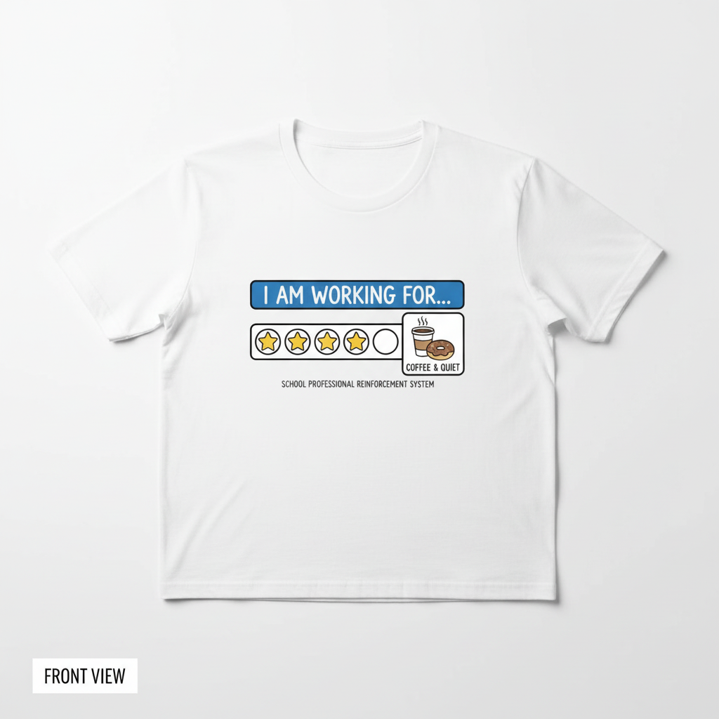 Front View – I Am Working For T-Shirt