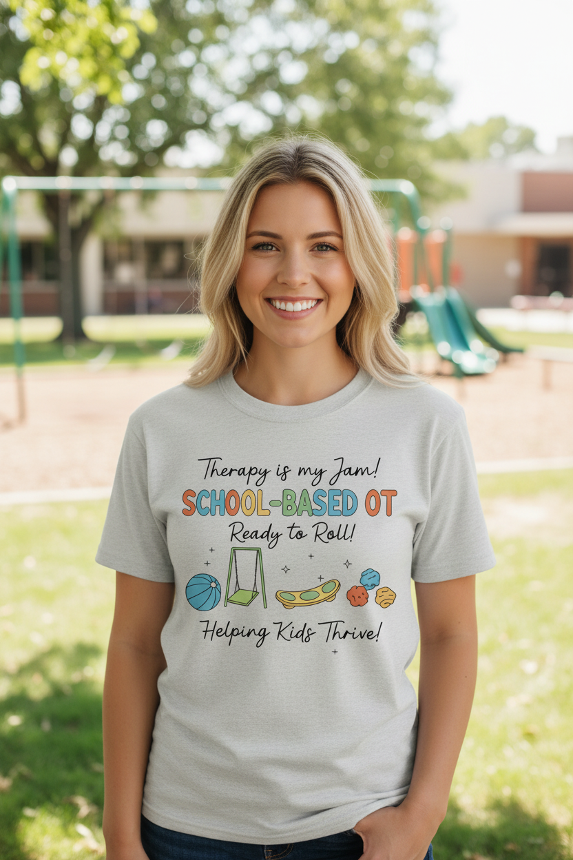 School-Based OT shirt lifestyle photo
