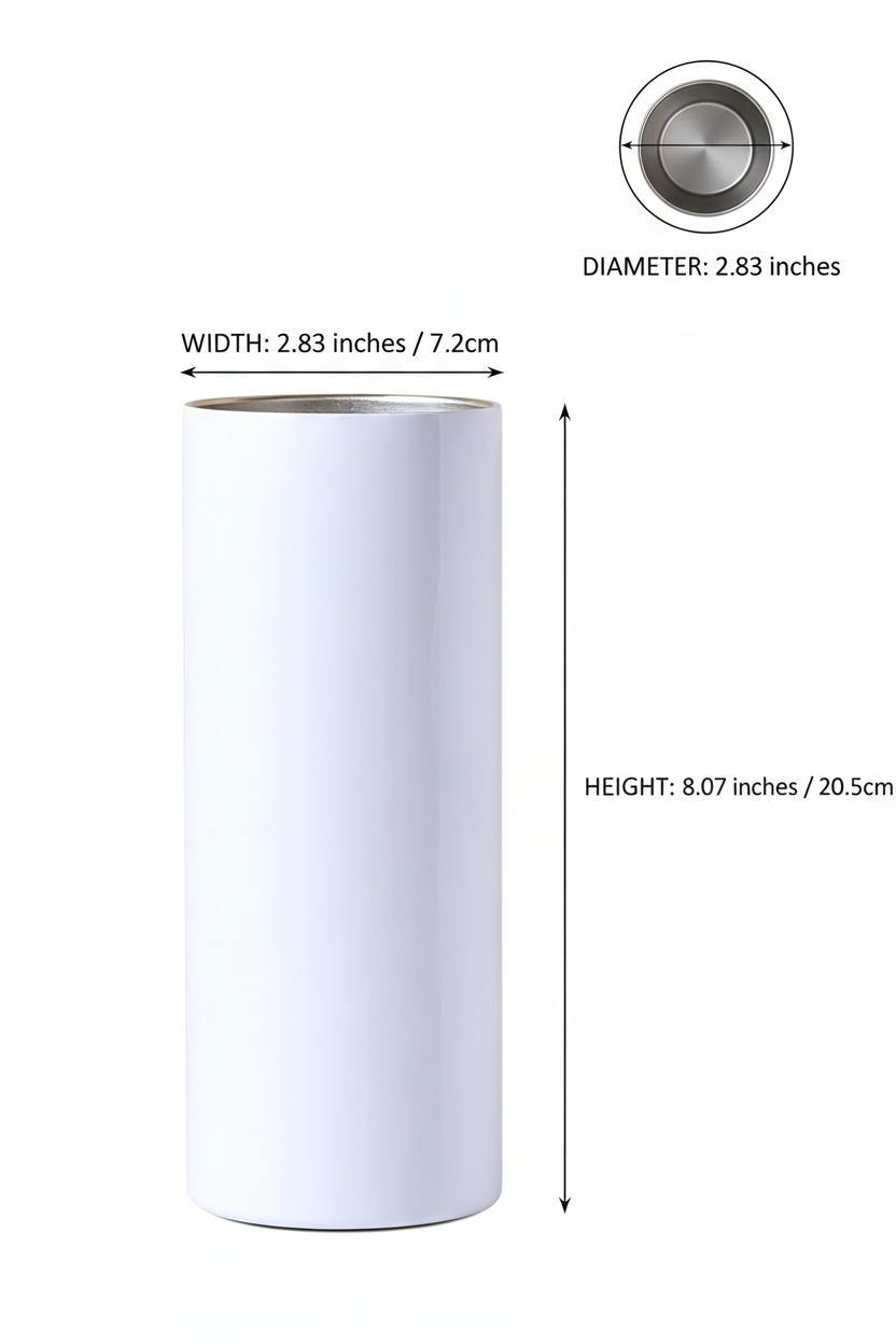 Teacher's Fuel Tumbler Dimensions and Measurements