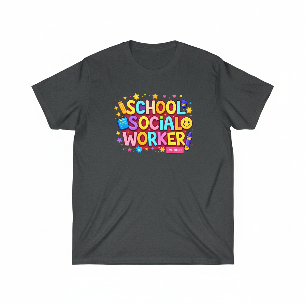 School Social Worker Essential Tee - Gray mockup