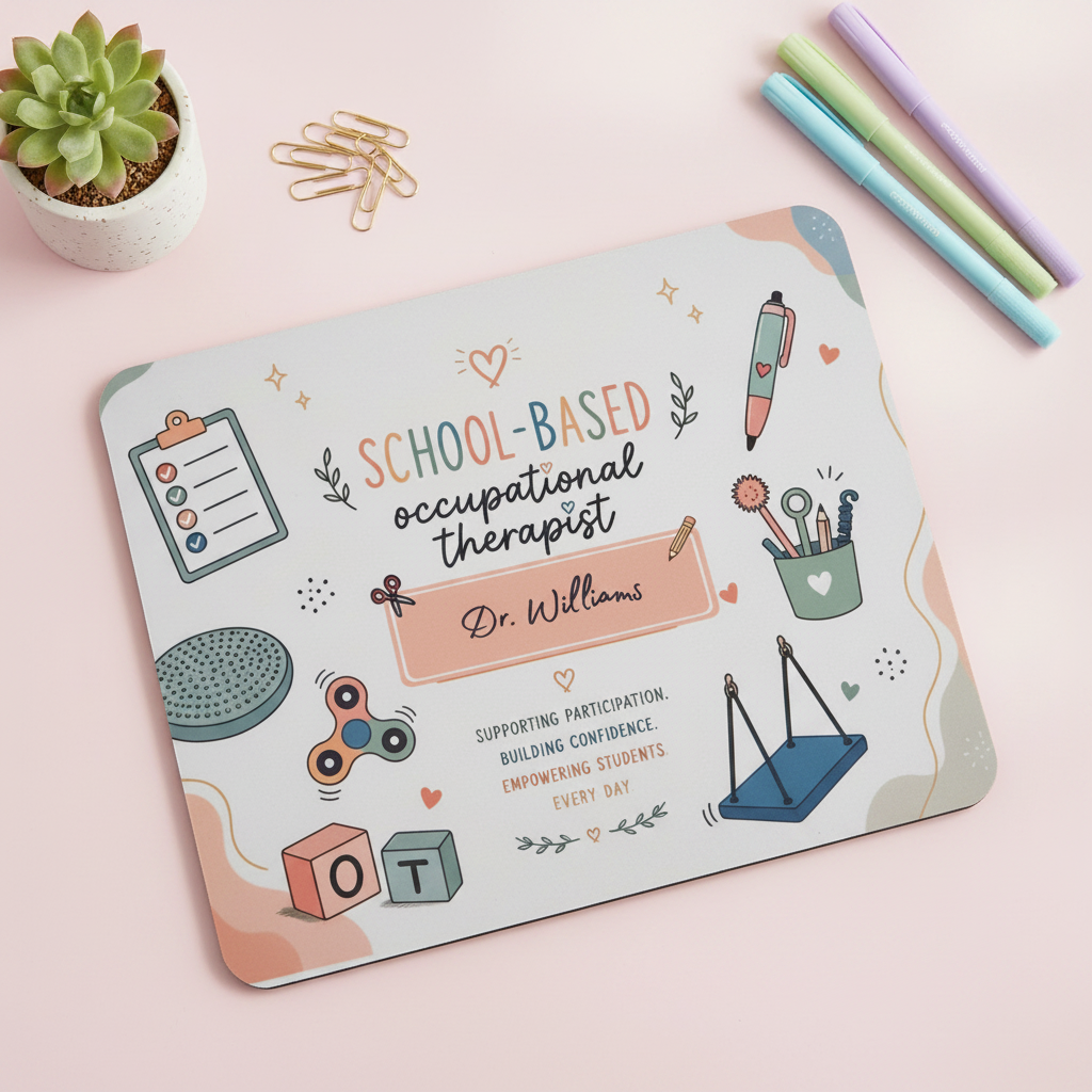 Pastel flat lay mockup