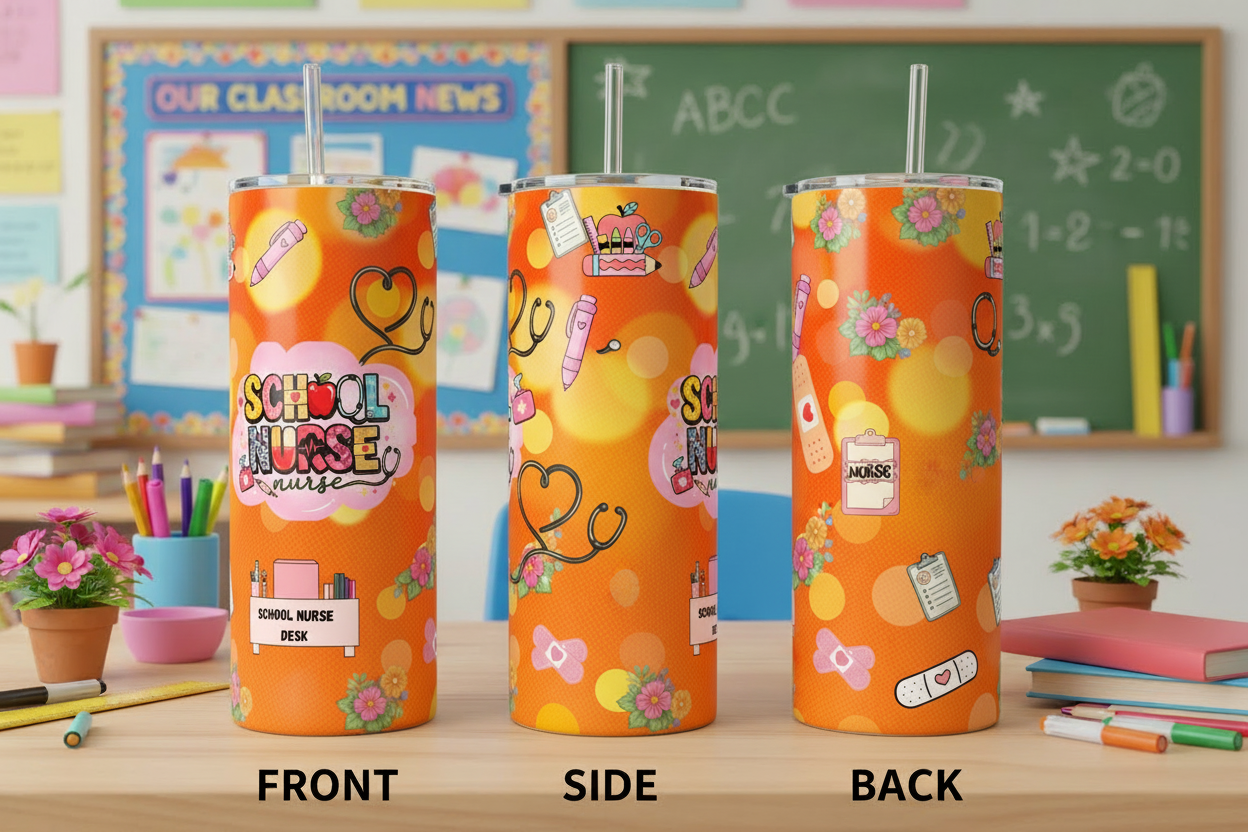 School Nurse Tumbler - Nurse Office V2