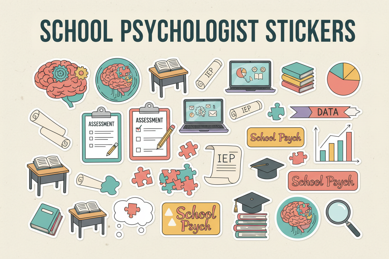 SCHOOL PSYCHOLOGIST STICKERS Collection Banner