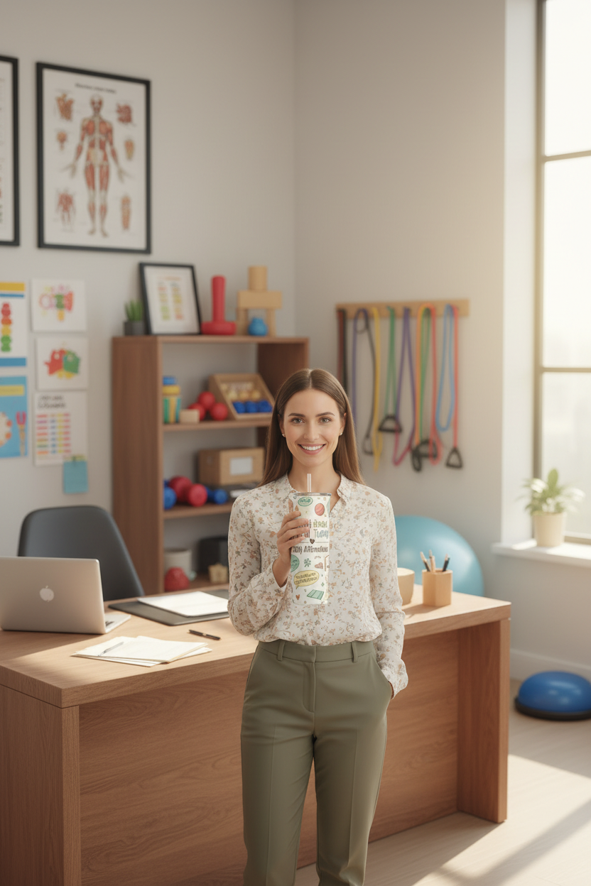 School PT office tumbler lifestyle regenerated