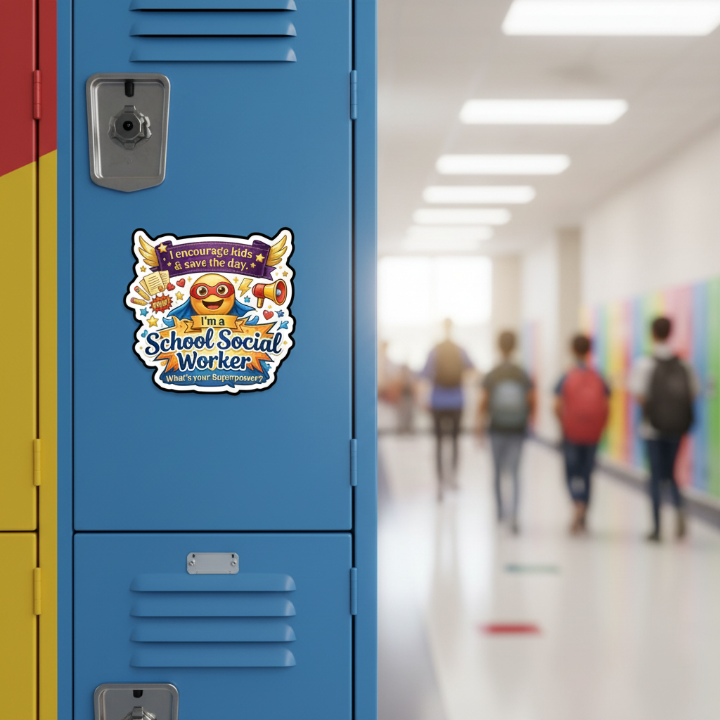 SSW Superpower Sticker - School Locker